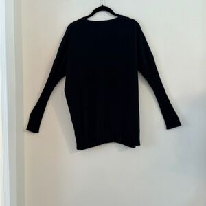 Workshop Republic Clothing Black Scoop Neck Lightweight Sweater Size S